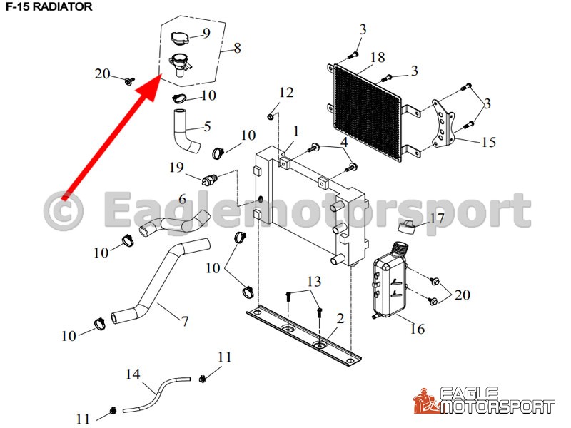 Radiateur dop aansluiting (incl Dop), Access SP