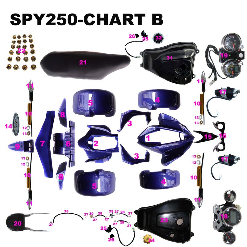Achterlicht houder SPY Racing (Black)